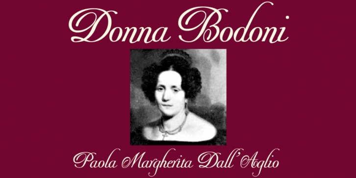 Donna Bondoni font preview