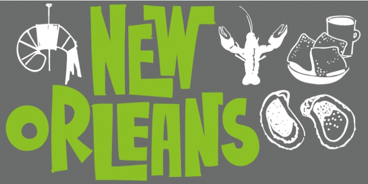 New Orlean Doodles font preview