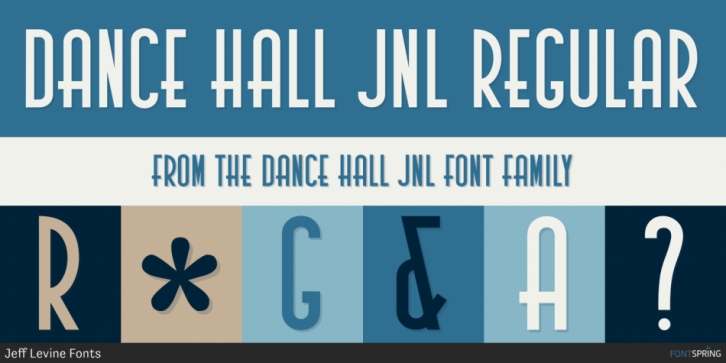Dance Hall JNL font preview