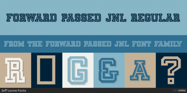 Forward Passed JNL font preview