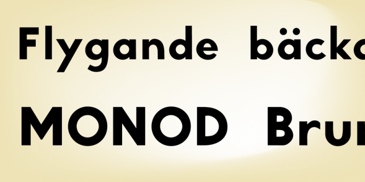 Monod Brun font preview