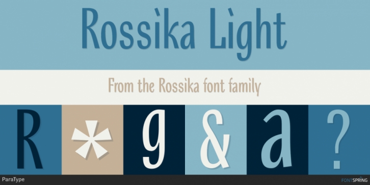 Rossika font preview