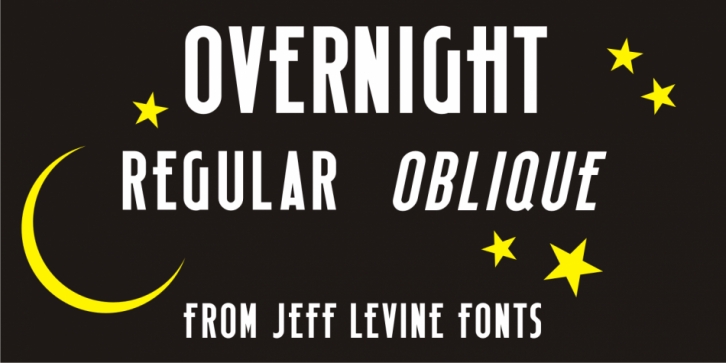 Overnight JNL font preview