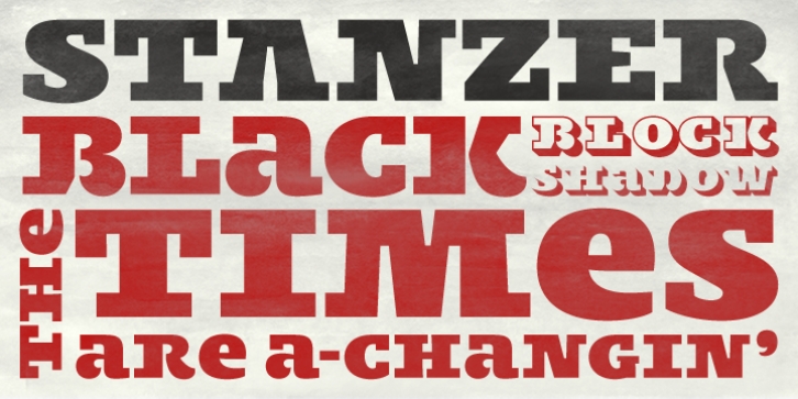 Stanzer font preview