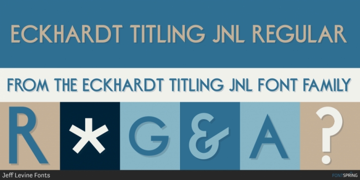 Eckhardt Titling JNL font preview