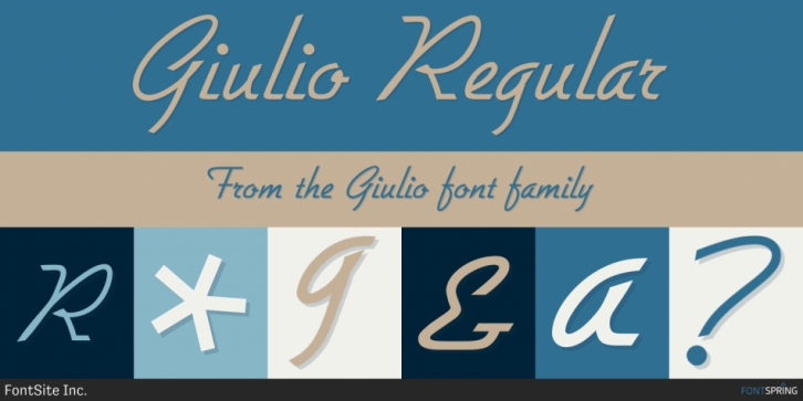 Giulio font preview
