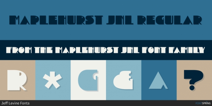 Maplehurst JNL font preview