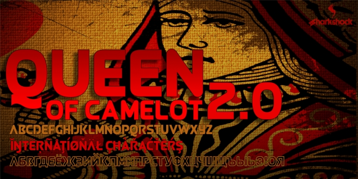 Queen Of Camelot font preview