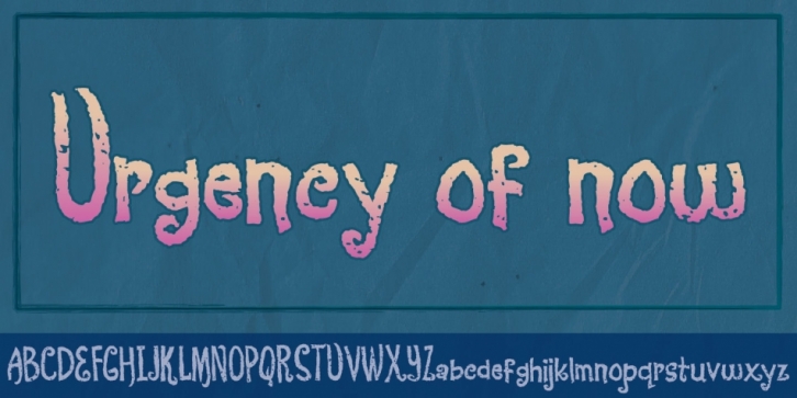 Urgency of now font preview