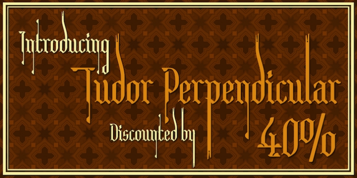 Tudor Perpendicular font preview