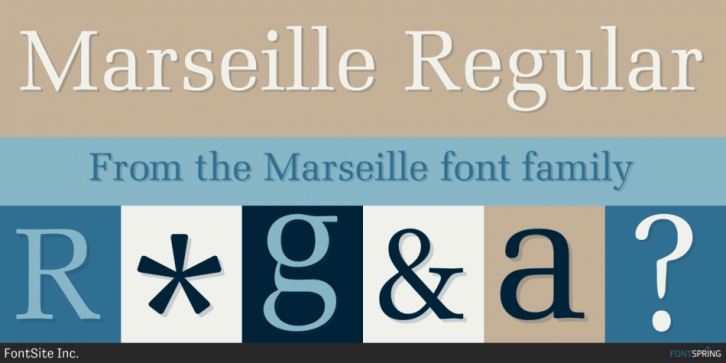 Marseille font preview