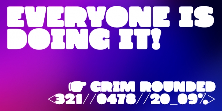 Grim Rounded font preview