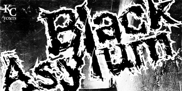 Black Asylum font preview