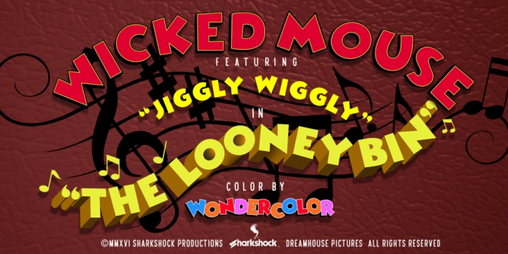 Wicked Mouse font preview