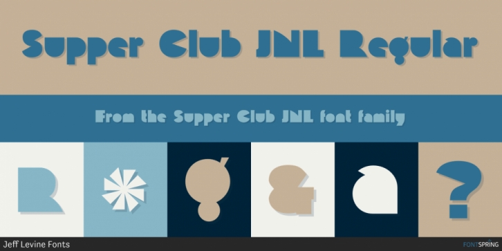 Supper Club JNL font preview