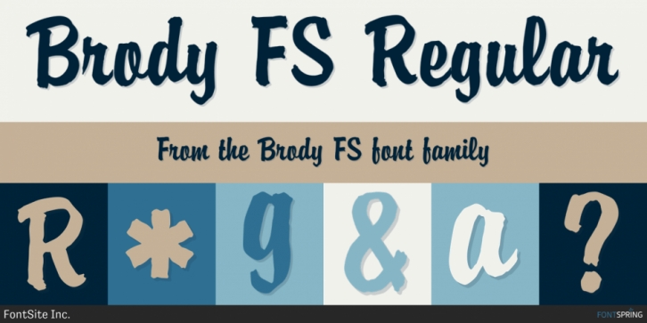 Brody FS font preview
