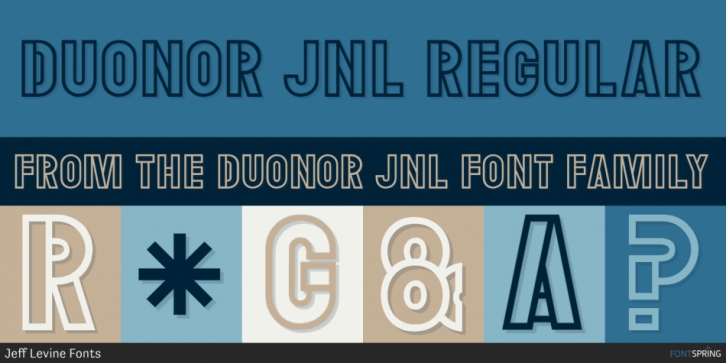 Duonor JNL font preview