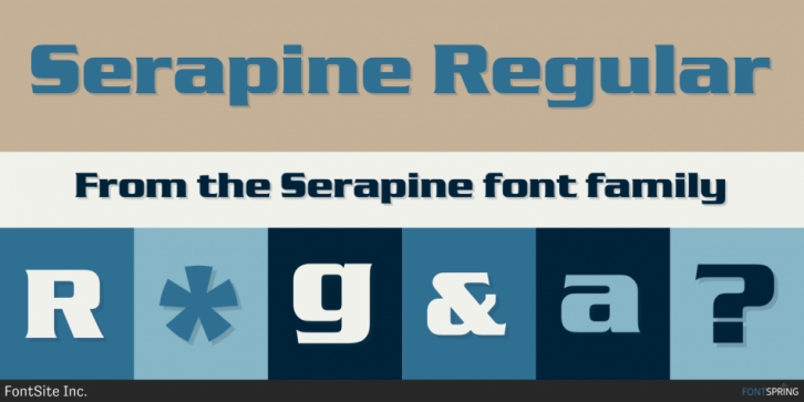 Serapine font preview