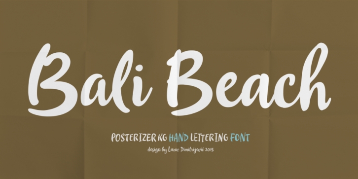 Bali Beach font preview
