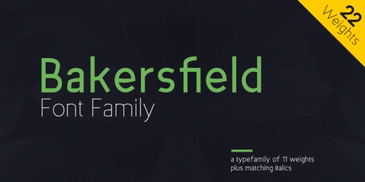 Bakersfield font preview