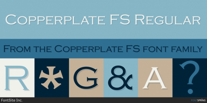 Copperplate FS font preview