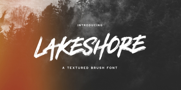 Lakeshore font preview