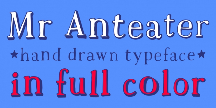 Mr Anteater font preview