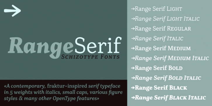 Range Serif font preview