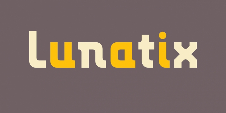 Lunatix font preview