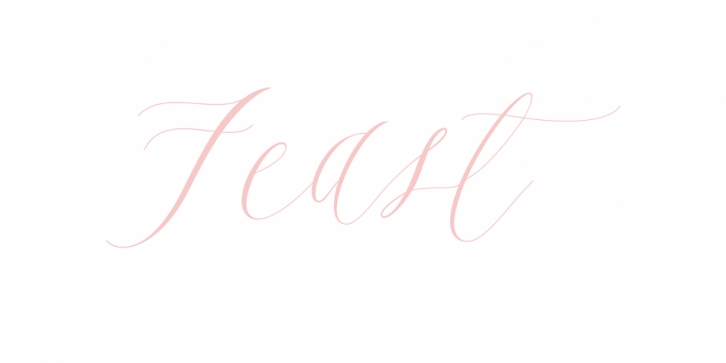 Feast font preview
