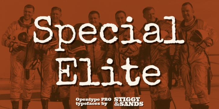 Special Elite Pro font preview