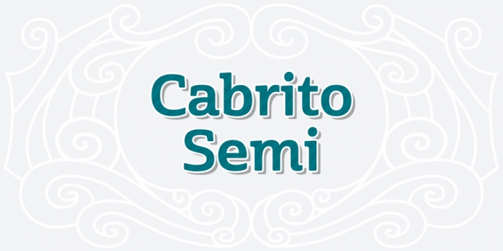 Cabrito Semi font preview