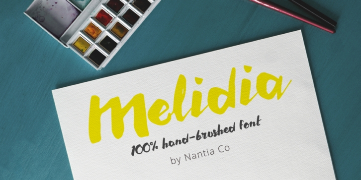 Melidia font preview
