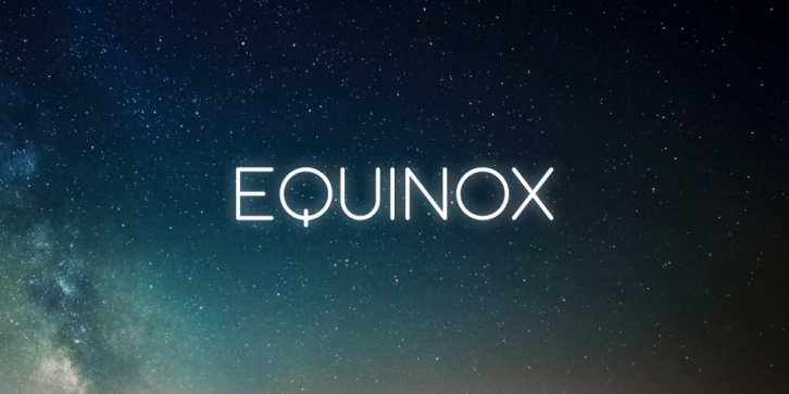 Equinox font preview