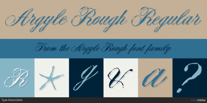Argyle Rough font preview