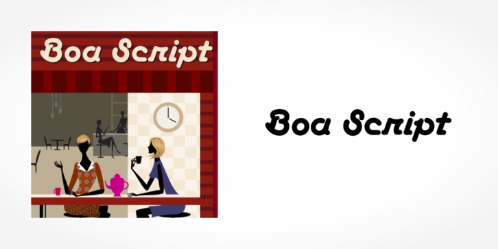 Boa Script font preview