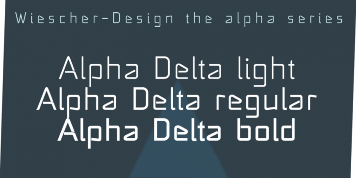 Alpha Delta font preview