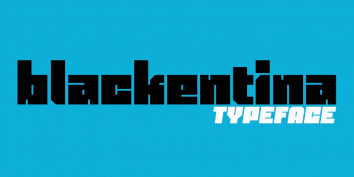 Blackentina 4F font preview