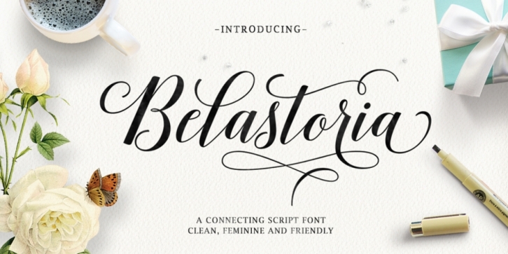 Belastoria Script font preview