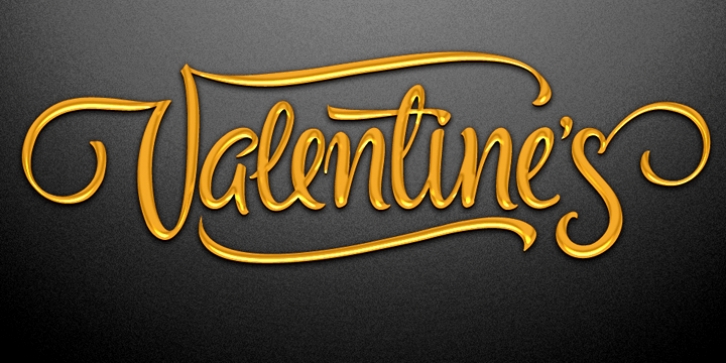 FM Valentines font preview