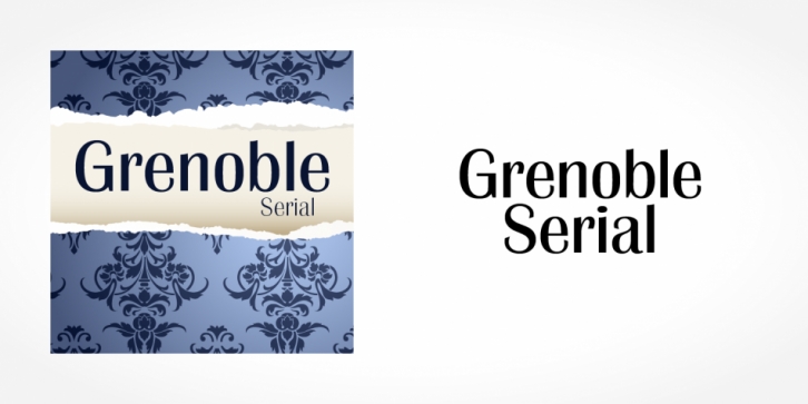 Grenoble Serial font preview