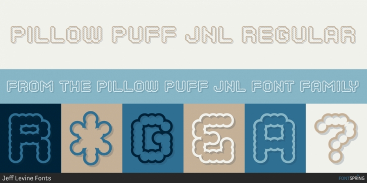 Pillow Puff JNL font preview