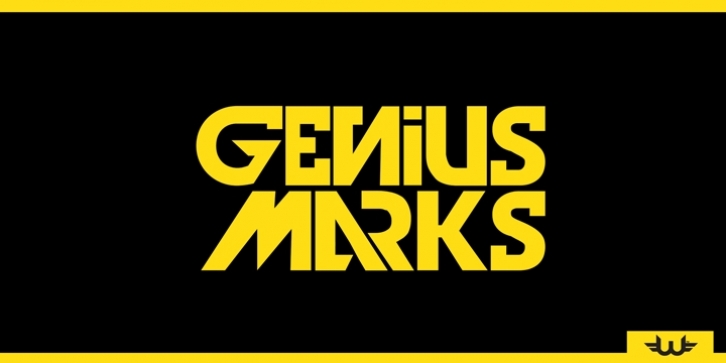 Genius Marks font preview