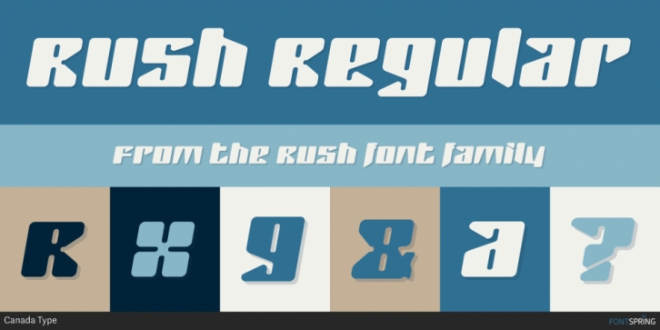 Rush font preview