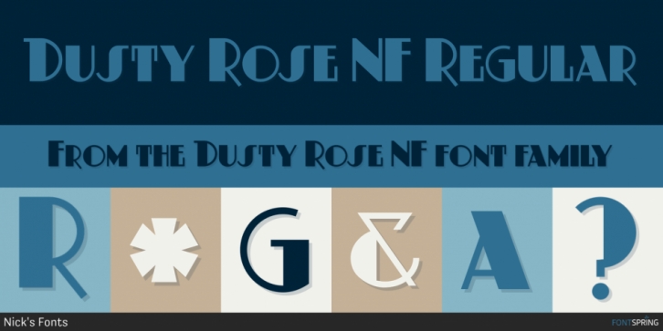 Dusty Rose NF font preview