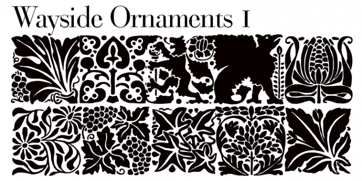 Wayside Ornaments font preview