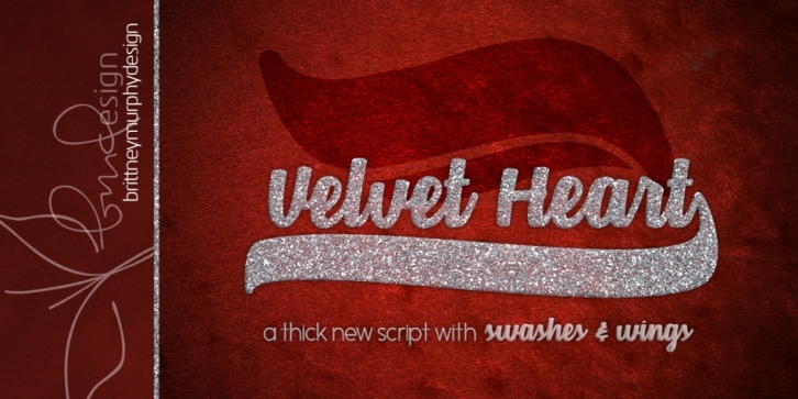 Velvet Heart font preview