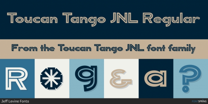 Toucan Tango JNL font preview