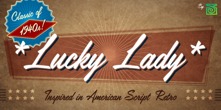 Lucky Lady font preview