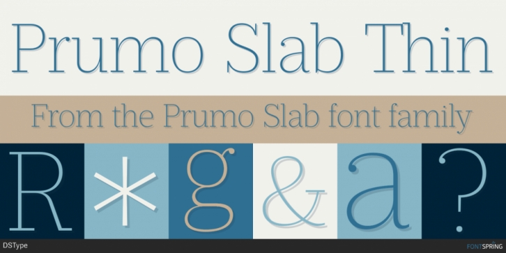 Prumo Slab font preview